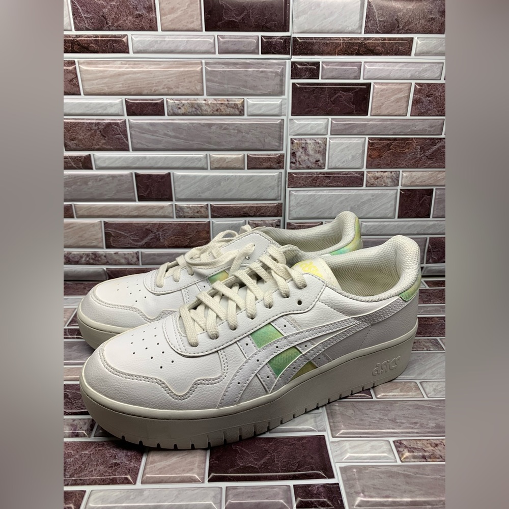 ASICS Japan S PF Womens Sz 11.5 White Oasis Platform Shoes Sneakers 1202A324 New